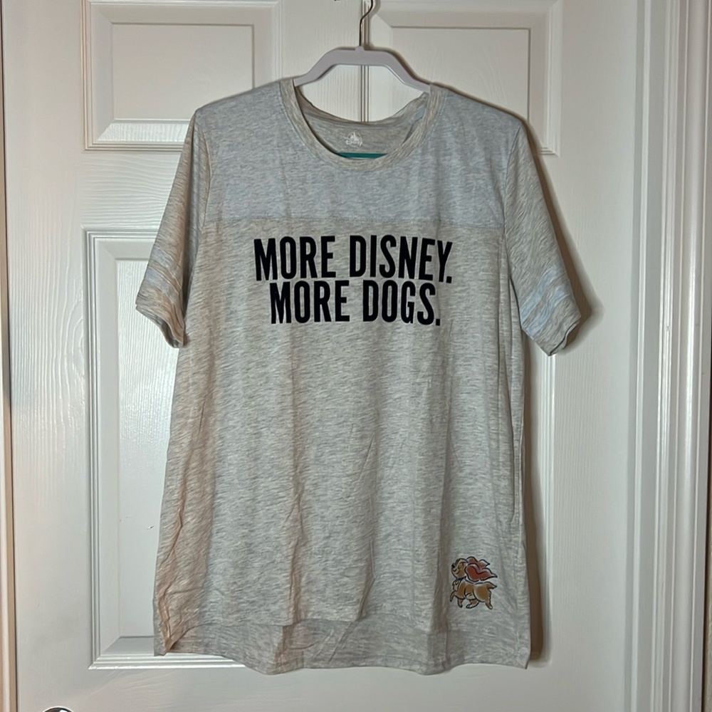 Disney T-Shirt “More Disney More Dogs” Women’s 1x NWT
